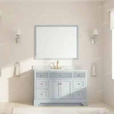 Solid Vanity with Quartz